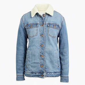 J. Crew Mercantile Sherpa Lined Jean Jacket